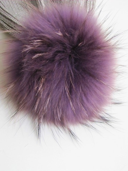 Pelzbommel Fellbommel echt Raccoon blueberry